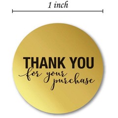 Round Thank You Labels Sticker Self-adhesive Home-made Sticky Wrapping Stickers