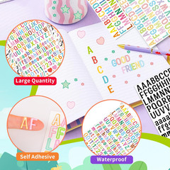 Letter Stickers 0.5 Inch,4920 Pcs 30 Sheets 1/2 Inch Small Alphabet Stickers,Sel
