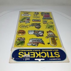 SEAN – Vintage 80s Celebrity Stickers Self-Adhesive/Removable by Mark I