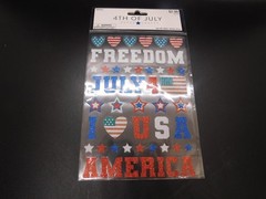 4th of july paper crafts july 4th glitter stickers 54pc