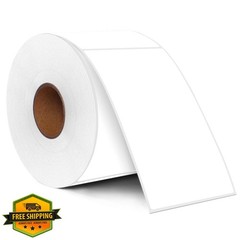 PARLAIM 3″x5″ White Rectangle Color Code Stickers 500/Roll Square