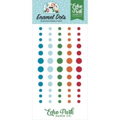 Crafts Enamel Dots EP Sticky Back Play All Day Boy Blue Red Green Orange