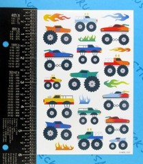 Monster Trucks Sticker Sheet American Greetings