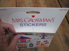 Vintage Mrs. Grossman’s Stickers One Sheet Carnival Rides Fair Carousel Ferris