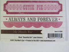 Lost & Found 2 – Blush “Beautiful Girl” Label Stickers – My Mind’s Eye 2011