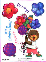 Suzy’s Zoo «Party Celebration!» Scrapbook Sticker #9931 BULK 25 SHEETS