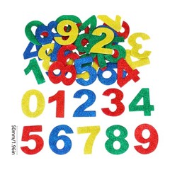 Sparkling Number Star Heart Flower Sticker for Kid Craft Birthday Decoration