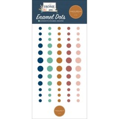Crafts Enamel Dots CB At Home Fall Colors Blue Brown Pink Aqua