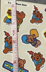Rare Vintage Food Smell Stickers Scratch N And Sniff Way to Go Root Beer Bears
