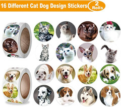 Dog and Cat Stickers for Kids Teachers,1000 Pcs Dog Cat Design Stickers for Kids