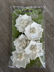 NEW – 25 Lot Prima Flowers Floral Embellishments Scrapbooking Cards Mixed Media
