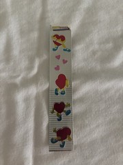 2 Vintage 80s Cardesign Toots Sticker Foil Strips Dancing Heart, Rainbow Stars