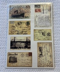 Crafters Square Vintage Travel & Adventure Themed, Puffy Stickers Etc(Lot of 8)