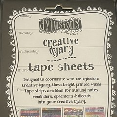 Ranger Dylusions Creative Dyary Back Chat Stickers & Washi Tape Sheets NEW