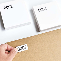 Consecutive Numbered Stickers, 1.6 X 0.8 Inch Inventory Labels, Number Stickers