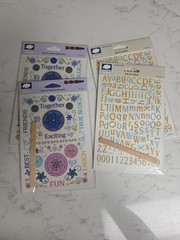 CLOUD 9 Design Scrapbooking Words & Elements Lot Of 40 NIP