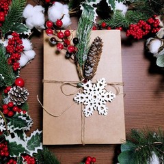 32 Set Christmas Hanging Natural Unfinished Wood Snowflake Cutouts Ornaments …
