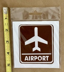 Hard To Find “AIRPORT SIGN (B)” Laser Die-Cut by Scrapbook Customs~ New With Tag