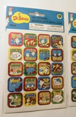 Dr. Seuss Foil Stickers Lot of 2 Packs – 40ct Each – Metallic Reward Stickers.