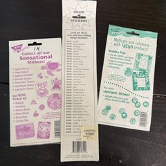 90s Lot Trend Super Shape Sticker Packs Pumpkin Happy Books Instructional Fair