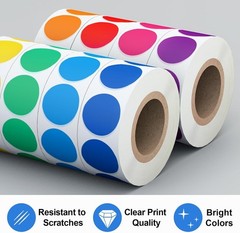 Vibrant 3/4 Inch Color Coding Stickers – 4000 PCS for Home and Classroom Use