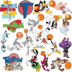 SPACE JAM VARIETY DIE CUT VINYL 50 CT STICKER PACK
