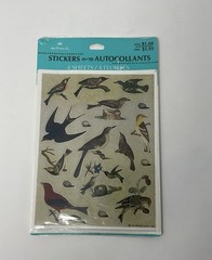 Vintage Hallmark Assorted Bird Birds Species Stickers Seals 4 Sheets NIP Sealed