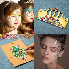 2774PCS Gem Stickers, Self Adhesive Gems for Crafts, Acrylic Bling Multicolor