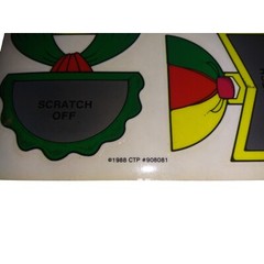 Vintage CTP Scratch Off Award Medal Sticker Sheets Lot of 2 1988 #90801