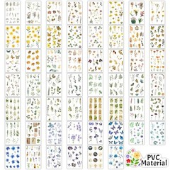 Floral Stickers for Scrapbooking – 1466+ Pieces, Pressed Flower & Journaling Sup
