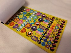 Vintage Darice 2009 Happy Smiley Face 600 Stickers Book*Retro Peace Love Designs