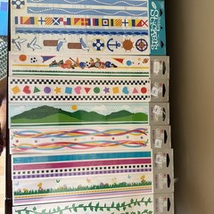 Vintage Mrs Grossman’s Design Lines Border Stickers Strips New Set Of 24 (Note)