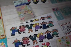 Frances Meyers provo craft & JoLees Stickers new baby lot animals die cut pastel