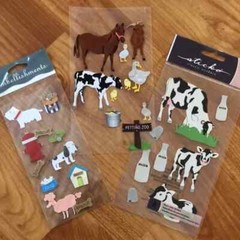 ARTS & CRAFTS SCRAPBOOKING fun Pop culture stickers letters farm animals few NWT