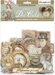 Stamperia LADY VAGABOND LIFESTYLE – CLEAR DIE CUTS – ACETATE , 44 PIECES