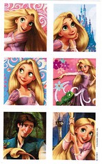 3 Sheets Disney TANGLED Rapunzel Flynn Scrapbook Stickers