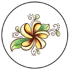 FLOWERS ENVELOPE SEALS LABELS STICKERS PARTY FAVORS