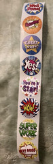 Teacher Kids Reward 1” Round Animal Stickers 8 Designs Brand New Lot of 160 #*