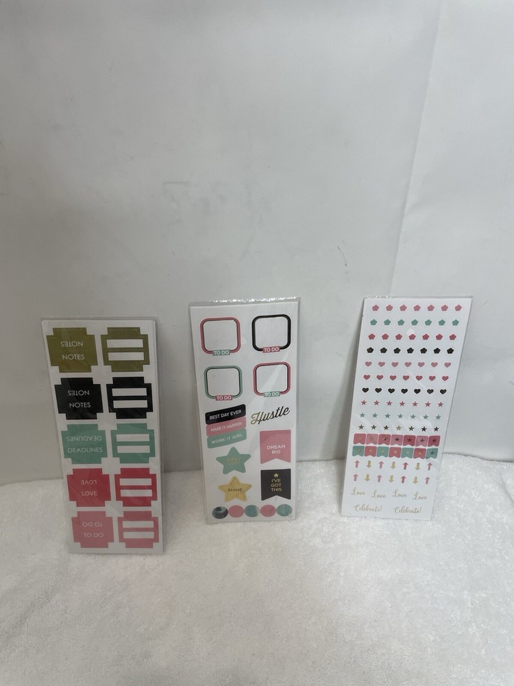 Pen+Gear Paper Lot Of 3 Pack 4-3″x8 Assorted Stickers Sheets #2