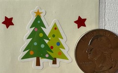 JOY Stickers(11pc)Christmas •Stars•Tree•Winter•Season•Elves •Holiday•Card Making