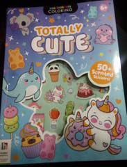 NEW Totally Cute 50+ Scented Stickers Ages 6+ Kaleidoscope Coloring book