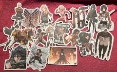 LOT of 10 ATTACK ON TITAN stickers Levi Anime Captain Scout Ackerman
