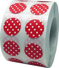 Circle Polka Dot Stickers | 0.5″ Inch Round | 1,000 Pack | Pick One Color