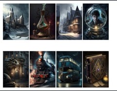 16 Pcs Harry Potter Tags Junk Journals Scrapbook Usa Seller