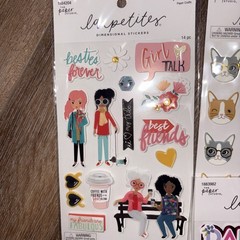 Paper studio la petites sticker lot 10 Dimensional Stickers – Sealed 2018 – 2019