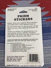 Prism Stickers Vintage 1980s Rainbow Unicorn Large so much fun inc