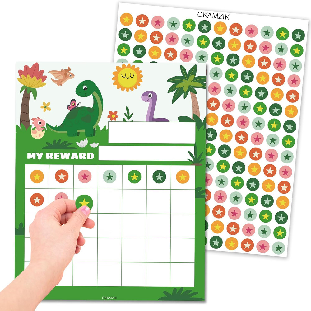 Star Sticker Chart for Kids Behavior -25 Toddler Sticker Reward Chart Incentives