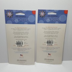 Two Packs USA Made Mrs. Grossman’s X O Hearts VALENTINE COOKIES Stickers