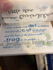 Colorbok Vellum Quote Pack Stack “Baby Boy” 24 Sheets Scrapbook Over 70 Quotes