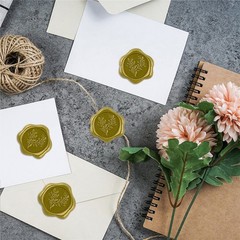 20Pcs Self-Adhesive Olive Stickers Wax Seal Stickers Wedding Invitation Envelope